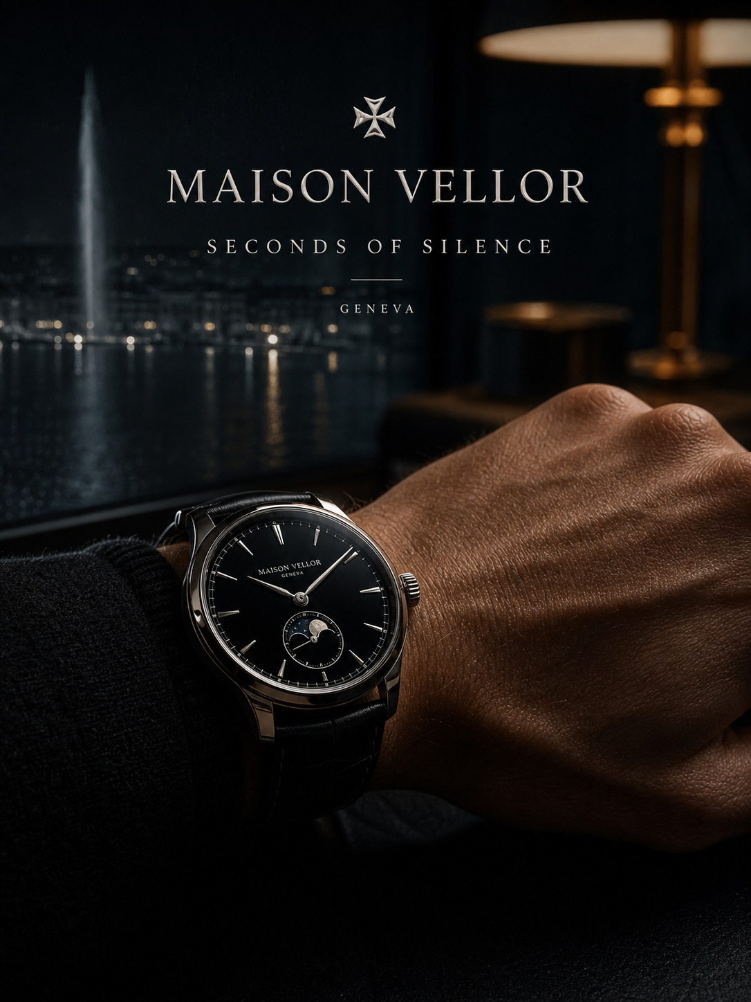 Maison Vellor Seconds Of Silence Watch Campaign 3x4 Ribbsaeter Advertising campaign image