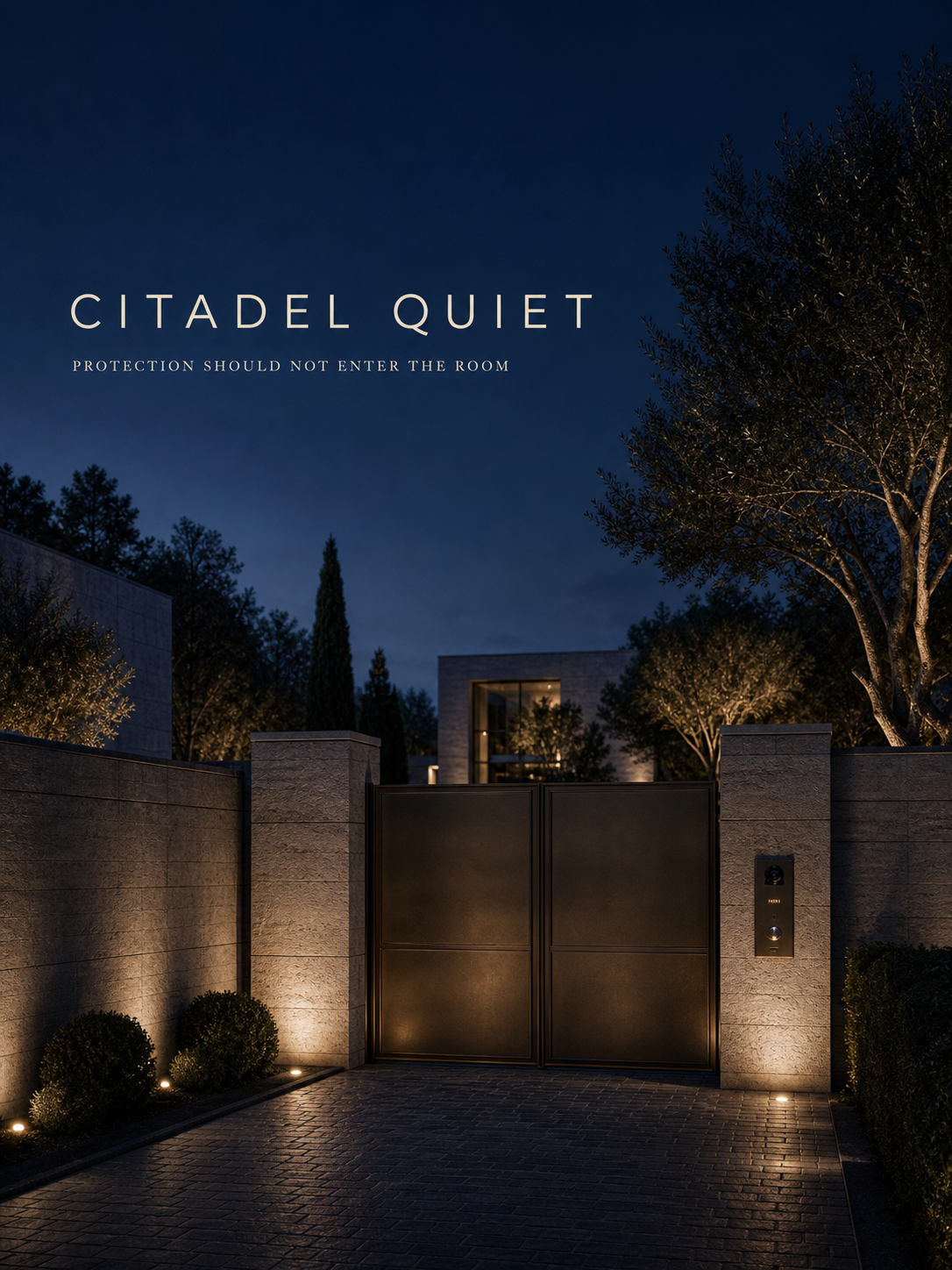 Citadel Quiet Protection Should Not Enter Room Private Security Campaign 3x4 Ribbsaeter Advertising campaign image