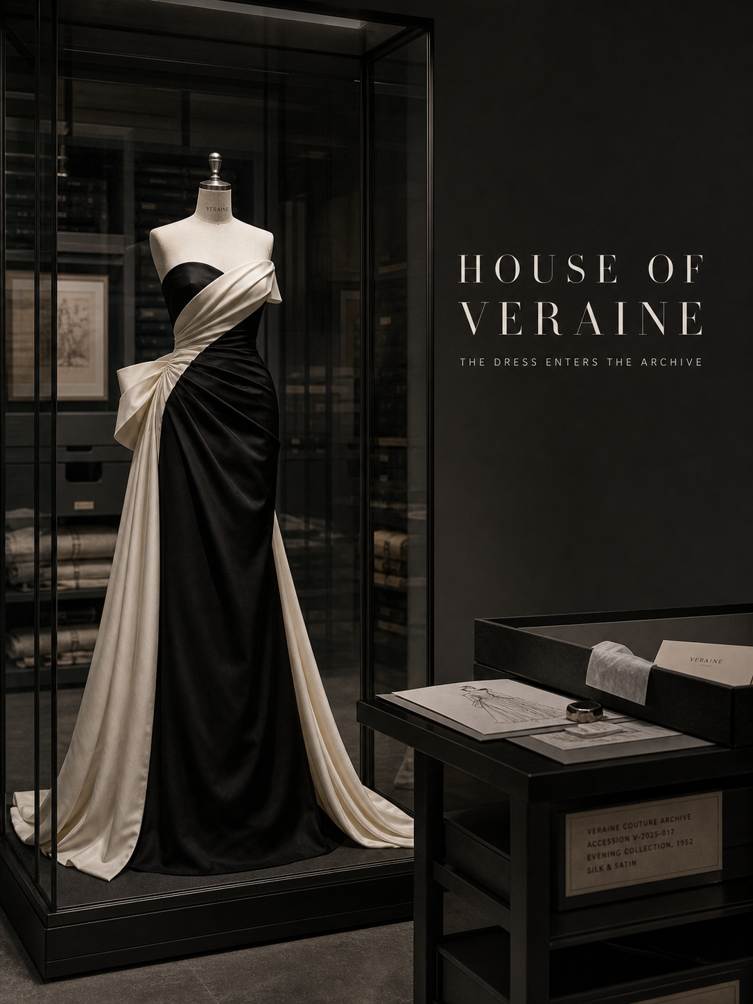 House Of Veraine Dress Enters Archive Couture Campaign 3x4 Ribbsaeter Advertising campaign image