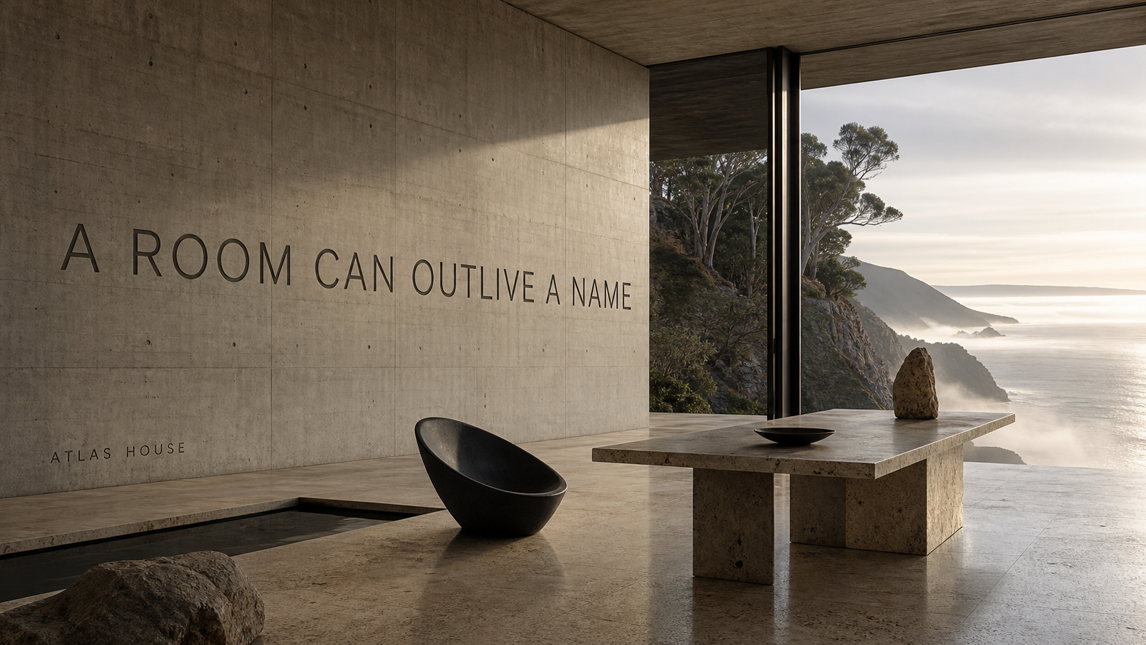 Atlas House A Room Can Outlive A Name Architecture Campaign 16x9 by Ribbsaeter Advertising, Architecture & Design campaign image