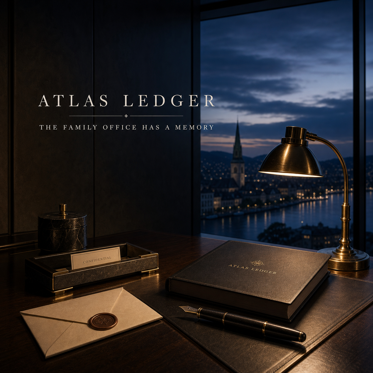Atlas Ledger Family Office Has Memory Private Wealth Campaign 1x1 Ribbsaeter Advertising campaign image