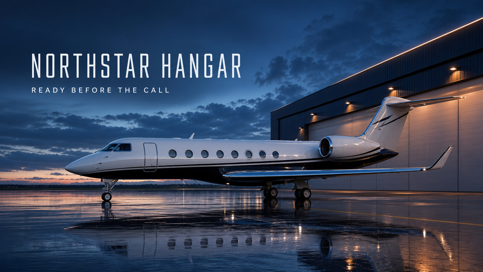 Northstar Hangar Ready Before Call Private Aviation Campaign 16x9 by Ribbsaeter Advertising, Aviation, Yachts & Automotive campaign image