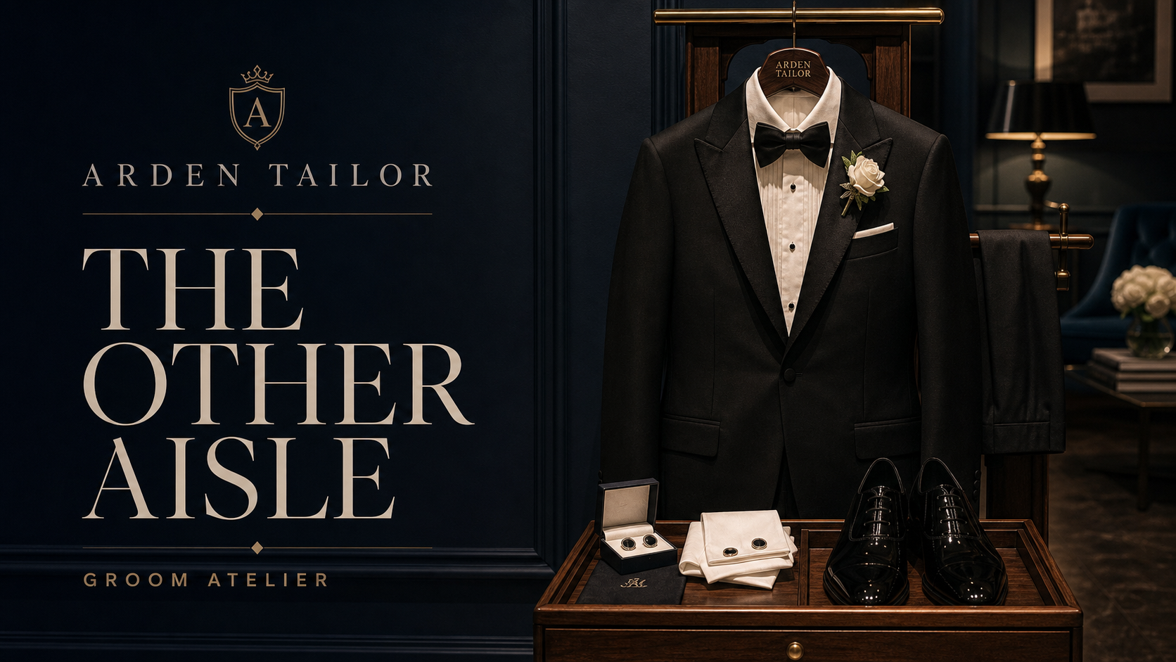 Arden Tailor The Other Aisle Groom Atelier Campaign 16x9 by Ribbsaeter Advertising, Fashion & Beauty campaign image