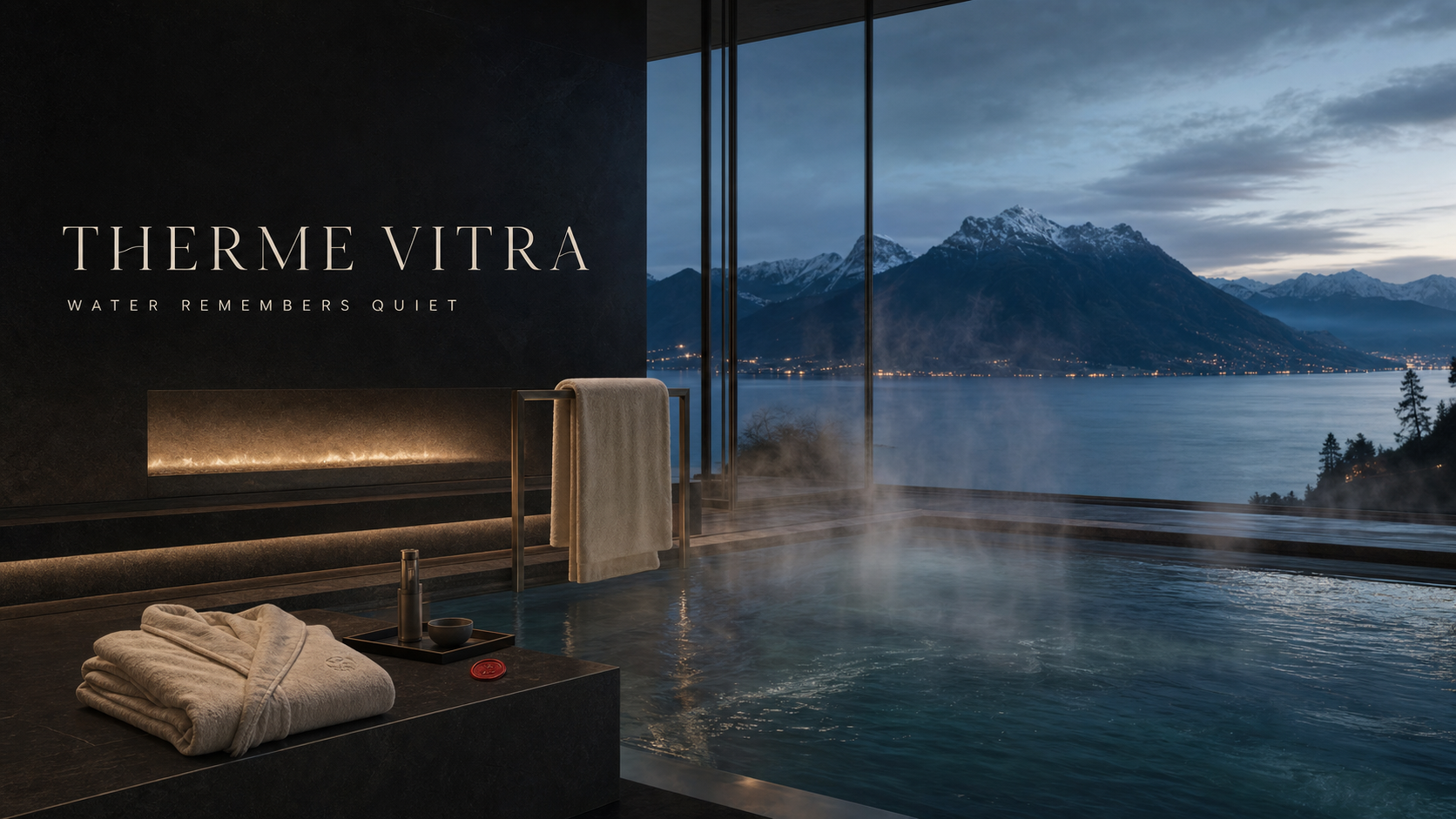 Therme Vitra Water Remembers Quiet Luxury Spa Campaign 16x9 by Ribbsaeter Advertising, Fashion & Beauty campaign image