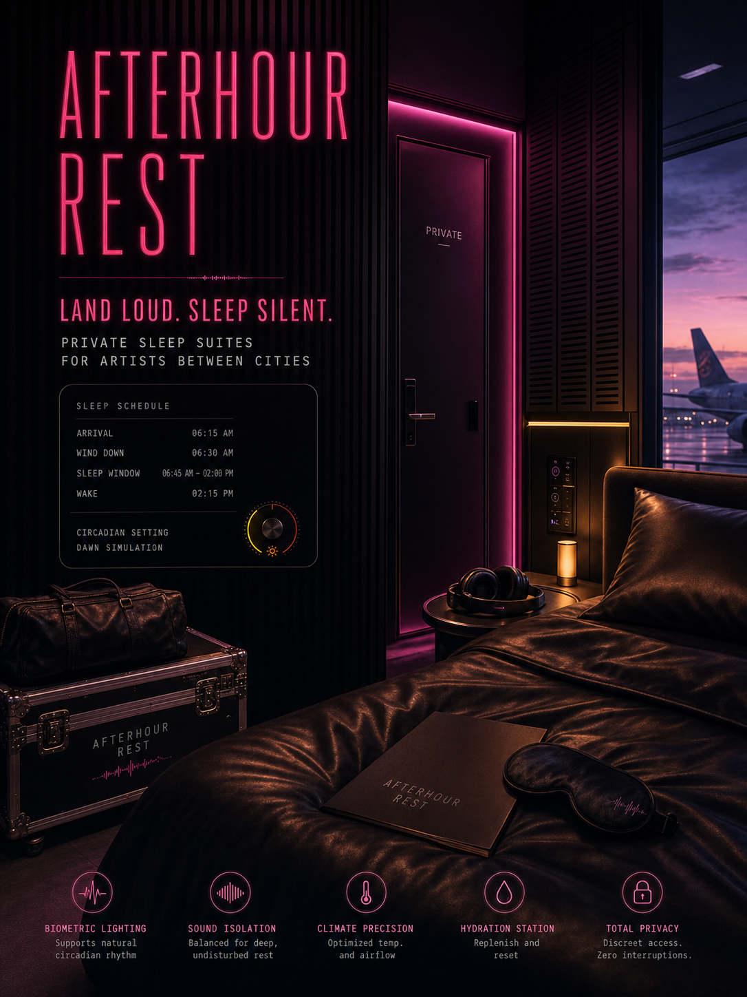 Afterhour Rest Land Loud Sleep Silent Music Recovery Campaign 3x4 Ribbsaeter Advertising campaign image