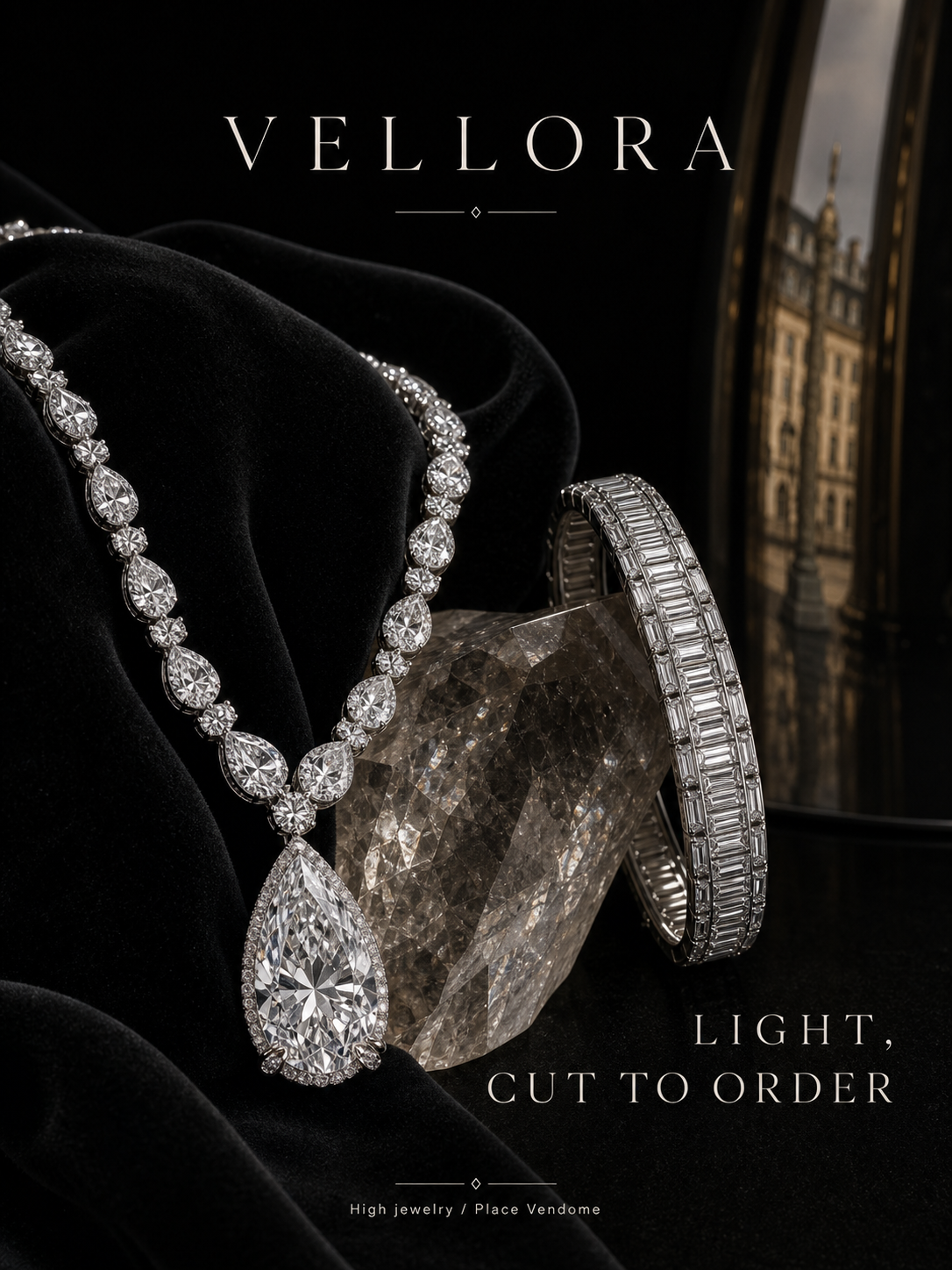 Vellora Light Cut To Order Jewelry Campaign 3x4 Ribbsaeter Advertising campaign image