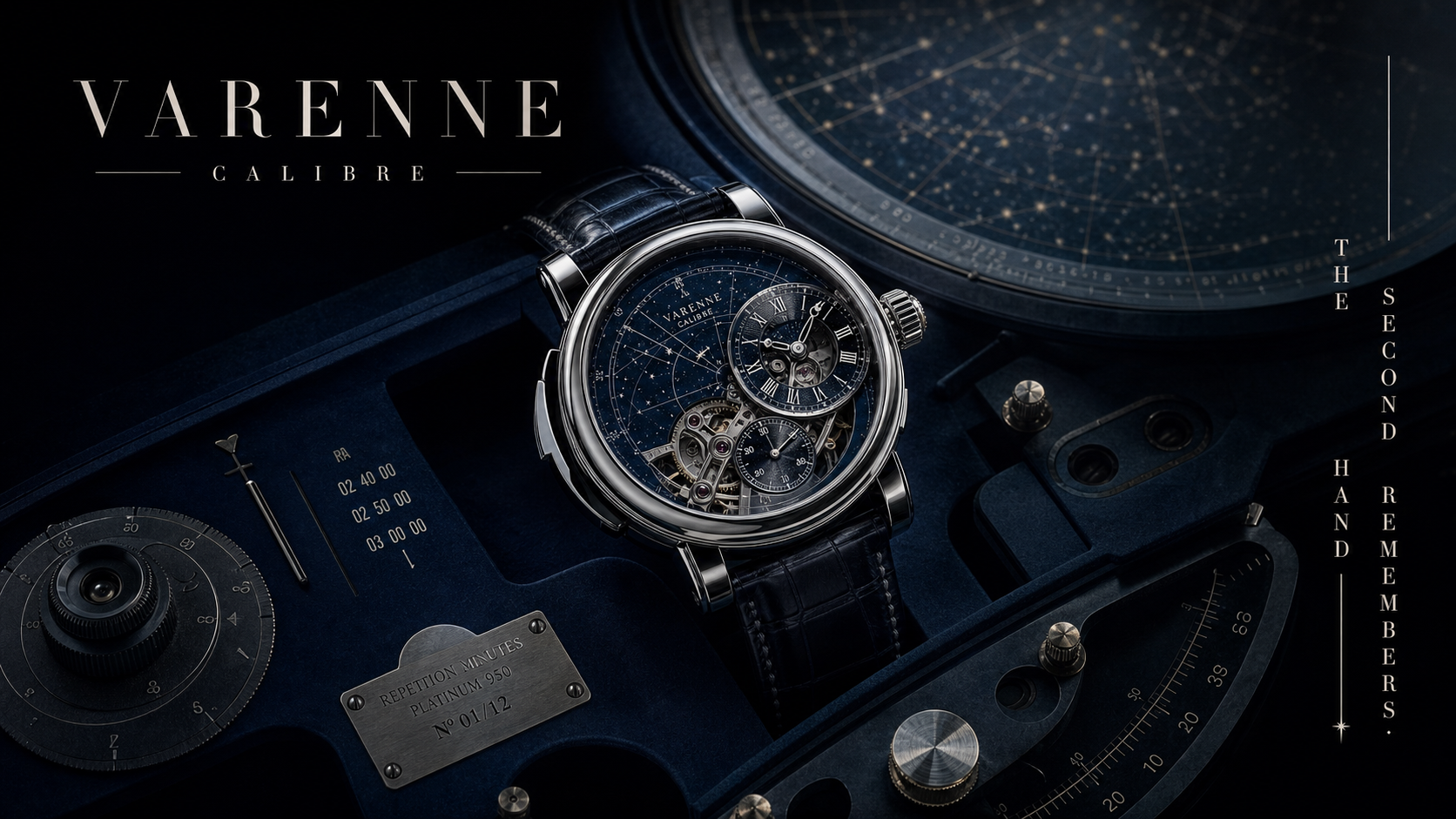 Varenne Calibre The Second Hand Remembers Fine Watches Campaign 16x9 by Ribbsaeter Advertising, Jewelry & Watches campaign image