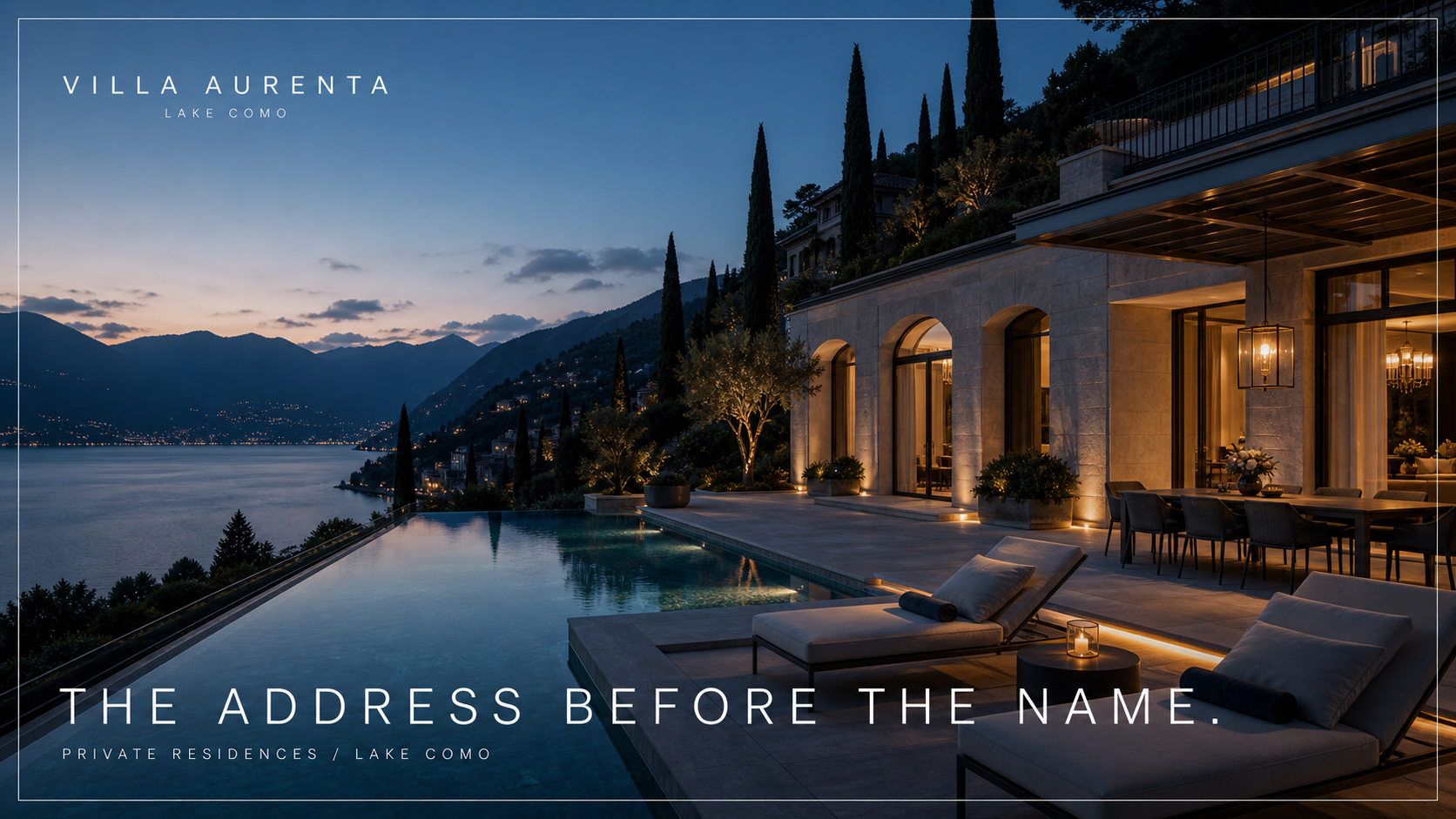 Villa Aurenta Luxury Real Estate Campaign 16x9