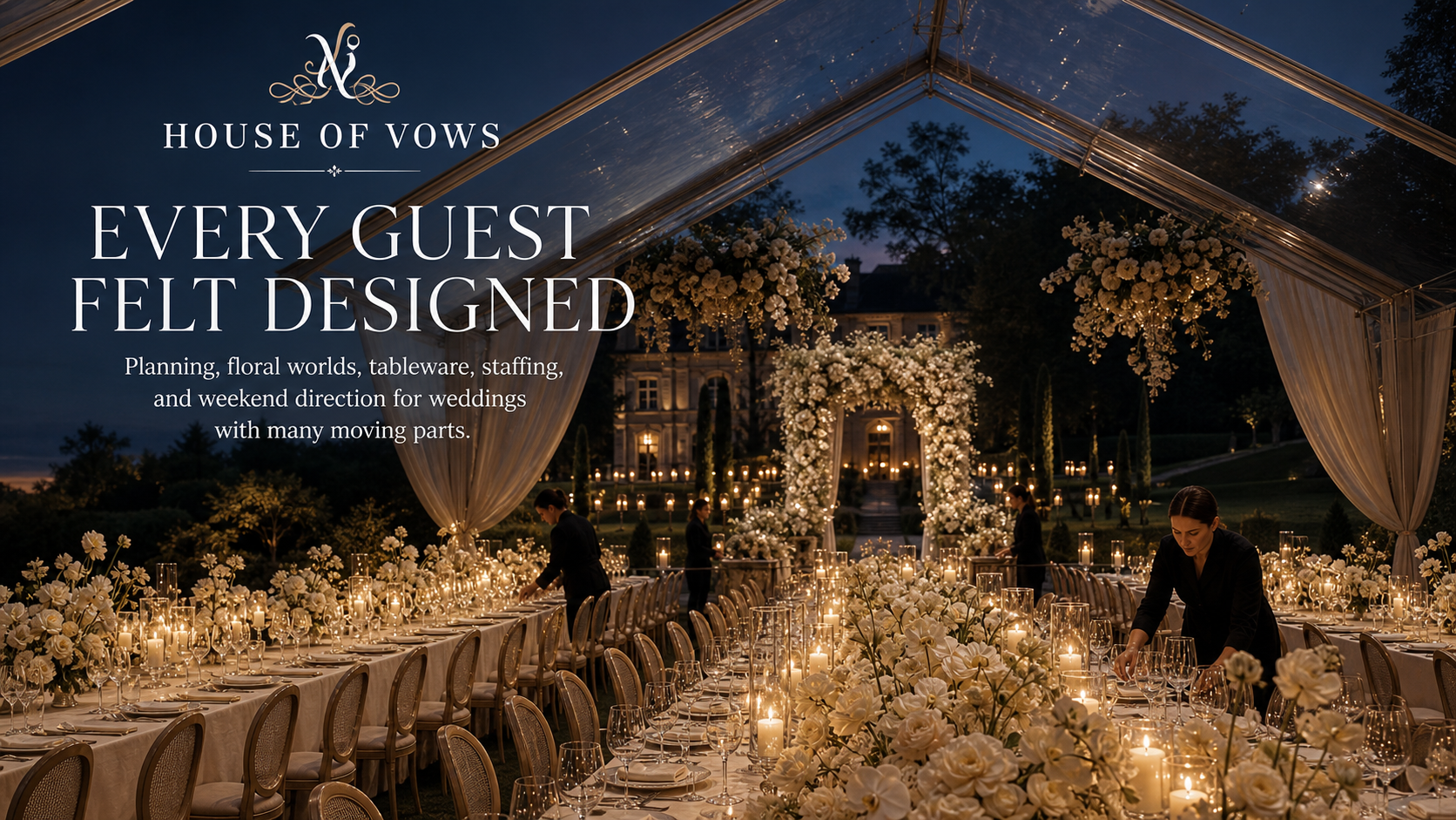 House Of Vows Every Guest Felt Designed Wedding Event Production Campaign 16x9 by Ribbsaeter Advertising, Fashion & Beauty campaign image