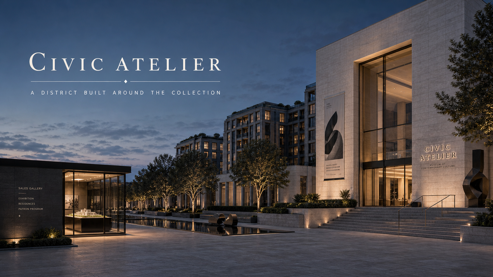 Civic Atelier District Built Around Collection Development Campaign 16x9 by Ribbsaeter Advertising, Architecture & Design campaign image