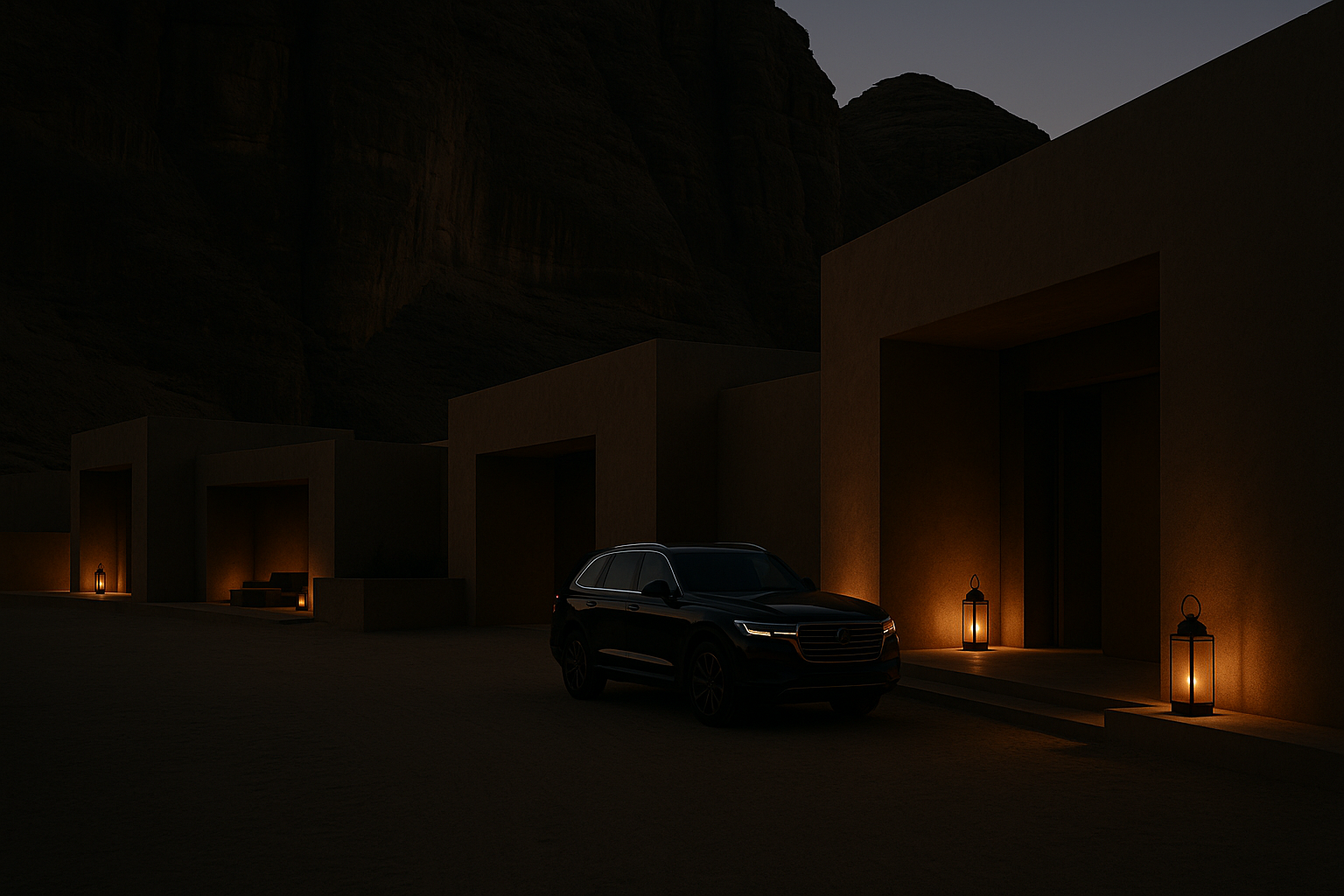AlUla luxury advertising campaign image