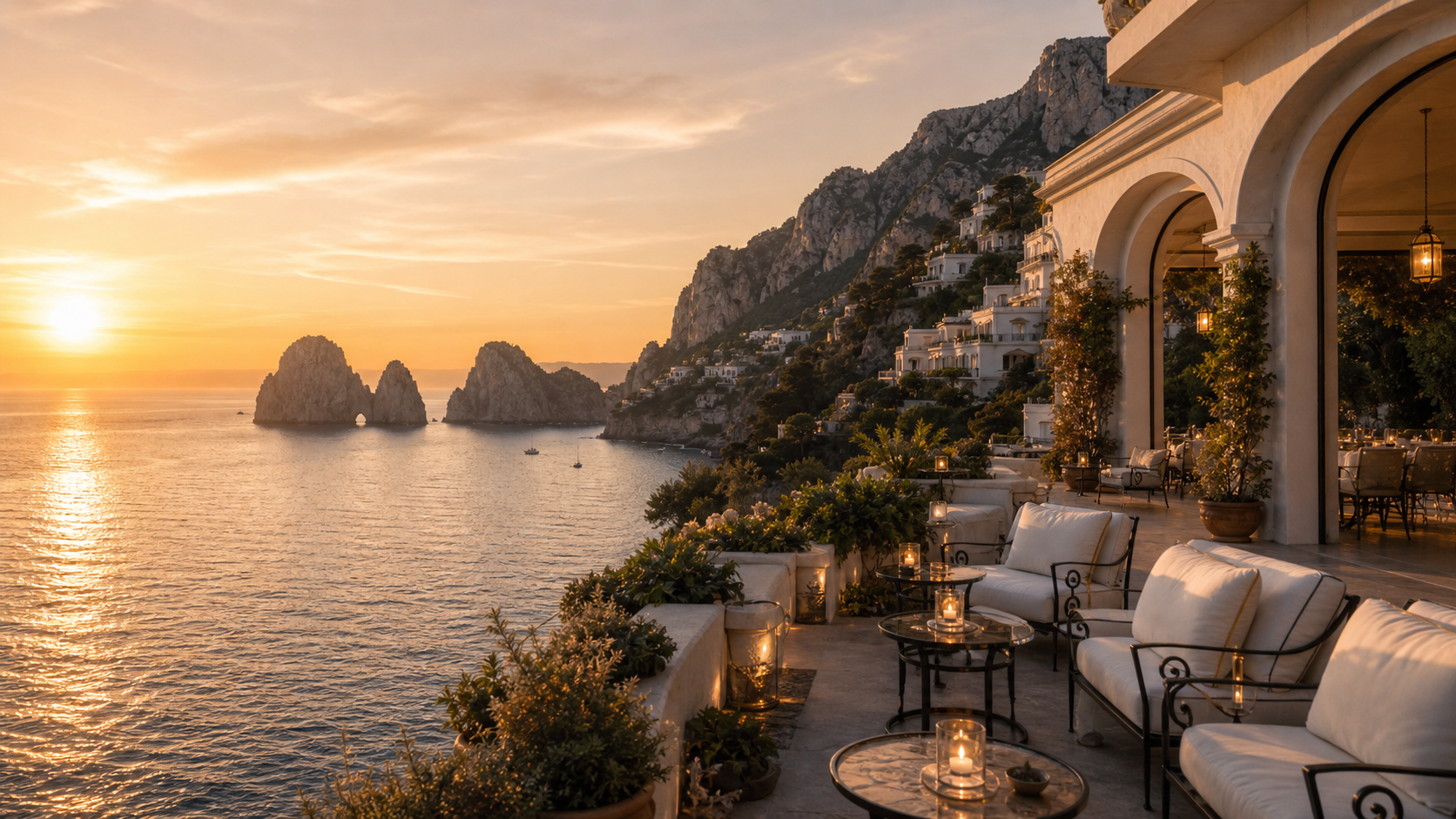 Capri luxury advertising campaign image
