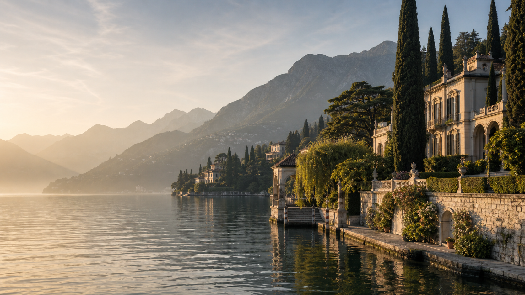 Lake Como luxury advertising campaign image
