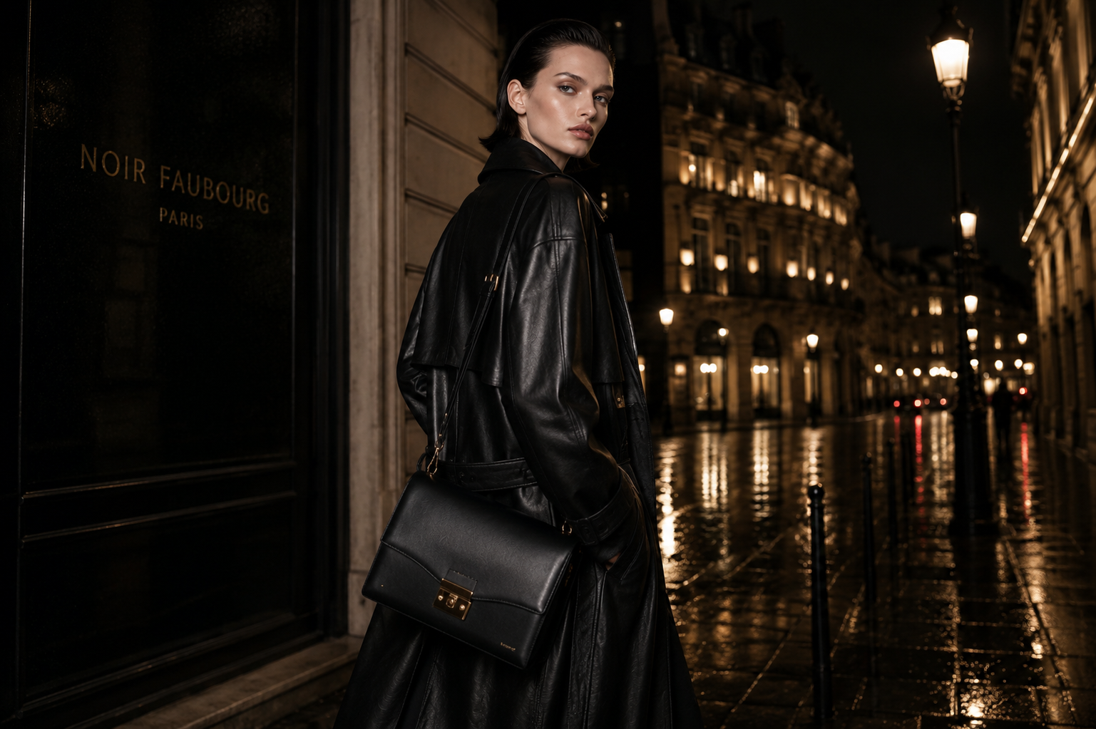 Mara Weiss Night Leather Arrival 3x2 by Ribbsaeter Advertising, Fashion & Beauty campaign image
