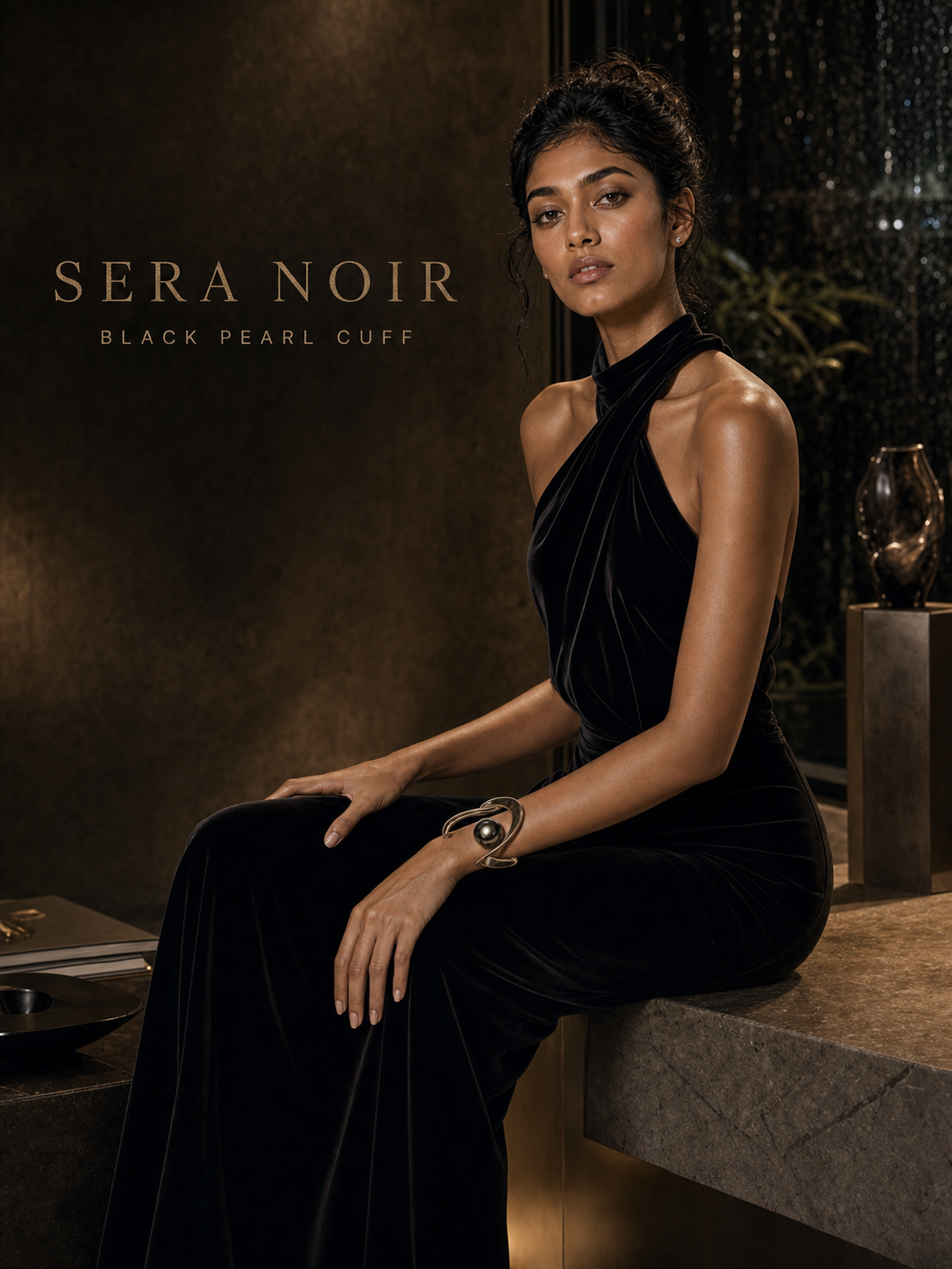 Nalini Rahman Sera Noir Jewelry Campaign by Ribbsaeter Advertising, Jewelry & Watches campaign image for luxury brand presence