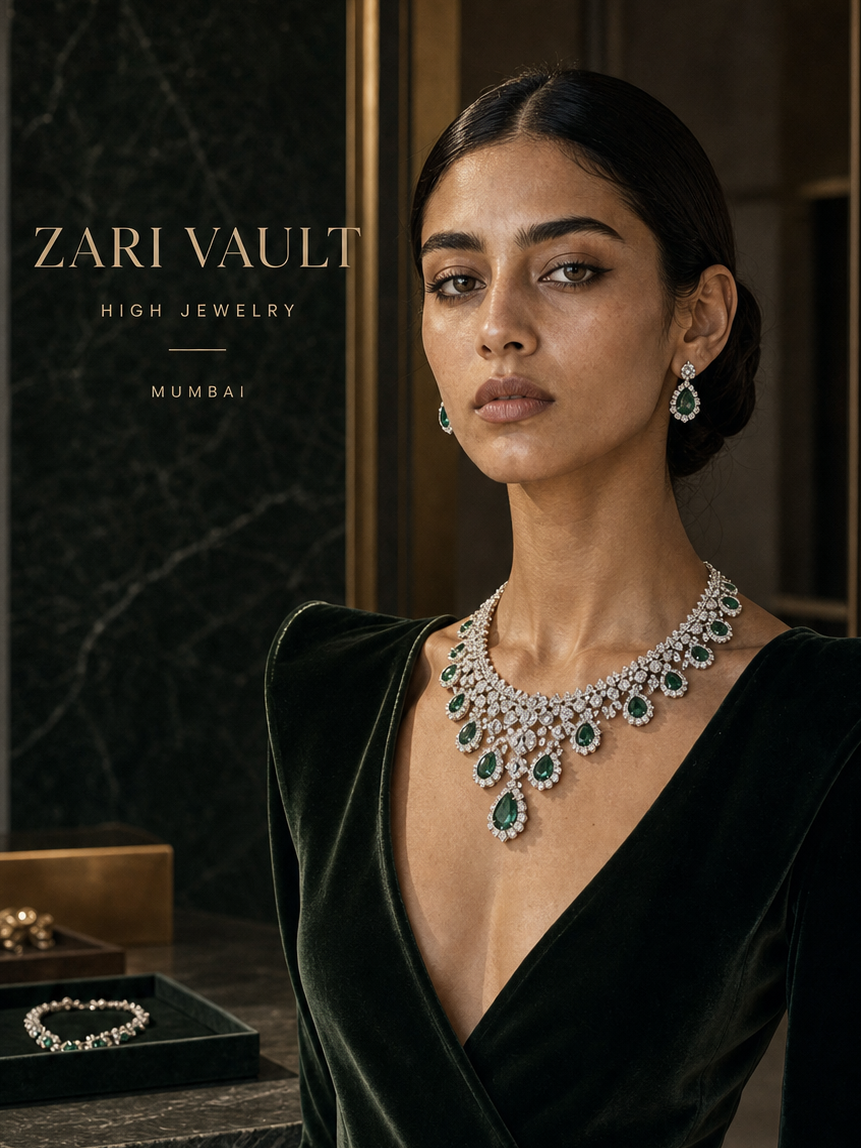 Rhea Sanyal Zari Vault High Jewelry Campaign Ribbsaeter Advertising campaign image
